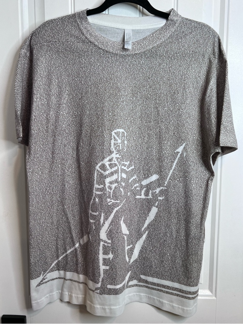 Litographs Men's Gray White Moby Dick‎ Graphic Short-Sleeve T-Shirt. Size Large.